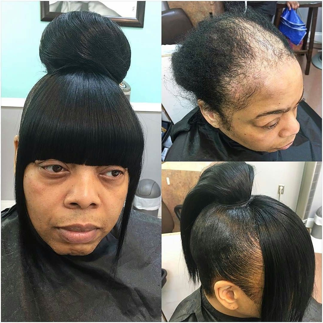 Tag @hairbydonetta – #fakeittilumakeit #alopeciaslay #naturalhair Pertaining To Quick Weave Updo Hairstyles (View 12 of 15)