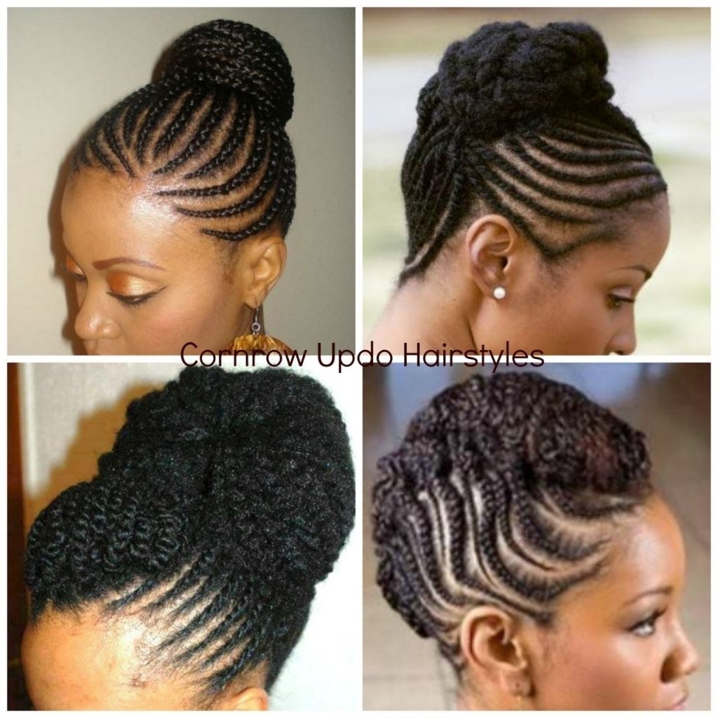 Updo Braiding Hairstyles Tag Black Cornrow Updo Hairstyles Archives Intended For African Cornrows Updo Hairstyles (View 1 of 15)