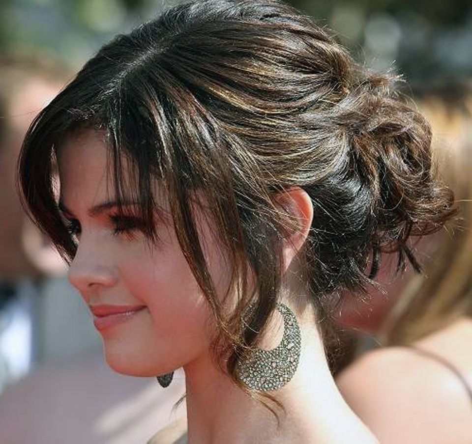 Updo Hairstyles For Bangs Updos For Long Hair With Bangs Selena For Hairstyles For Long Hair With Bangs Updos (View 7 of 15)