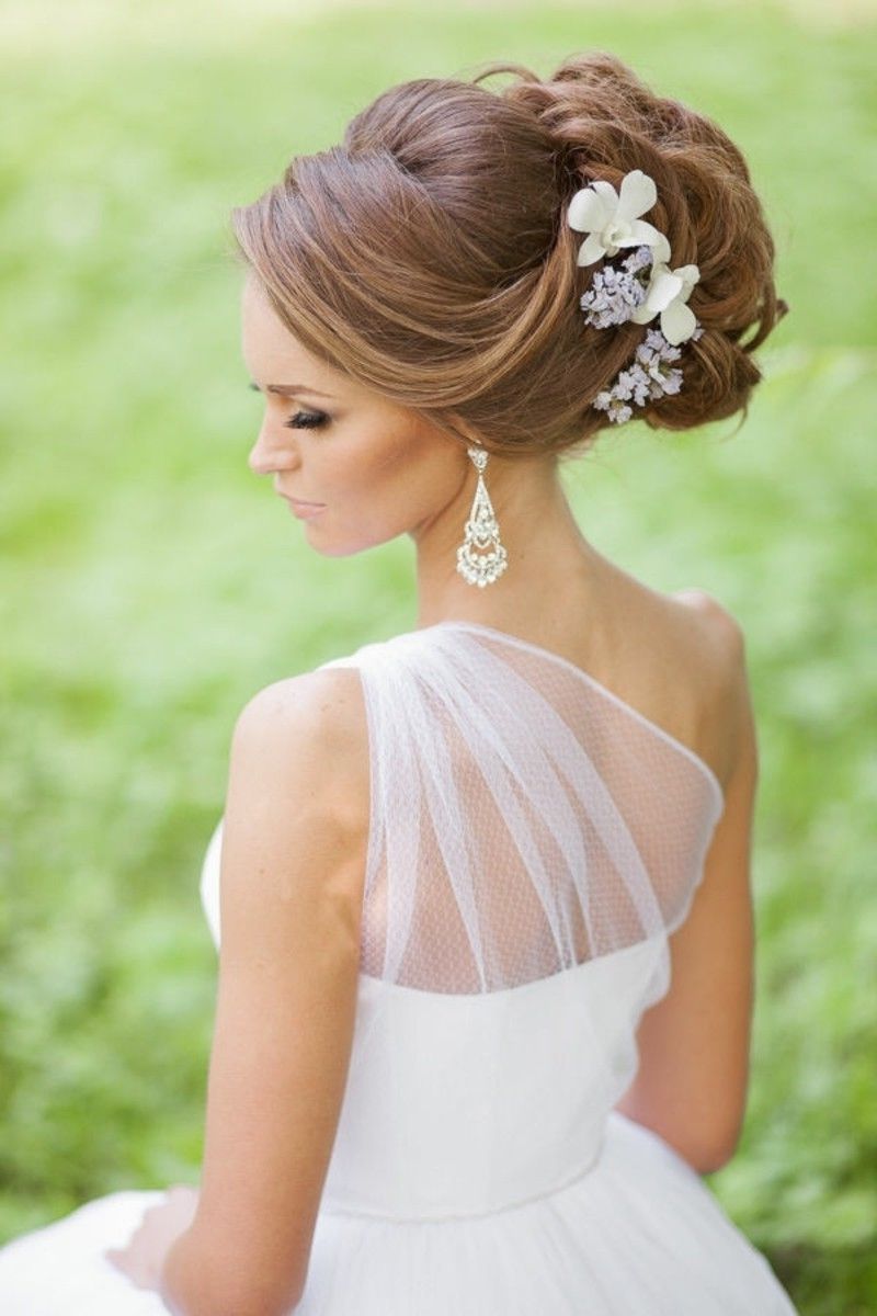 Wedding Bun Hairstyles Updo Hairstyles For Wedding Women Medium With Wedding Bun Updo Hairstyles (View 4 of 15)