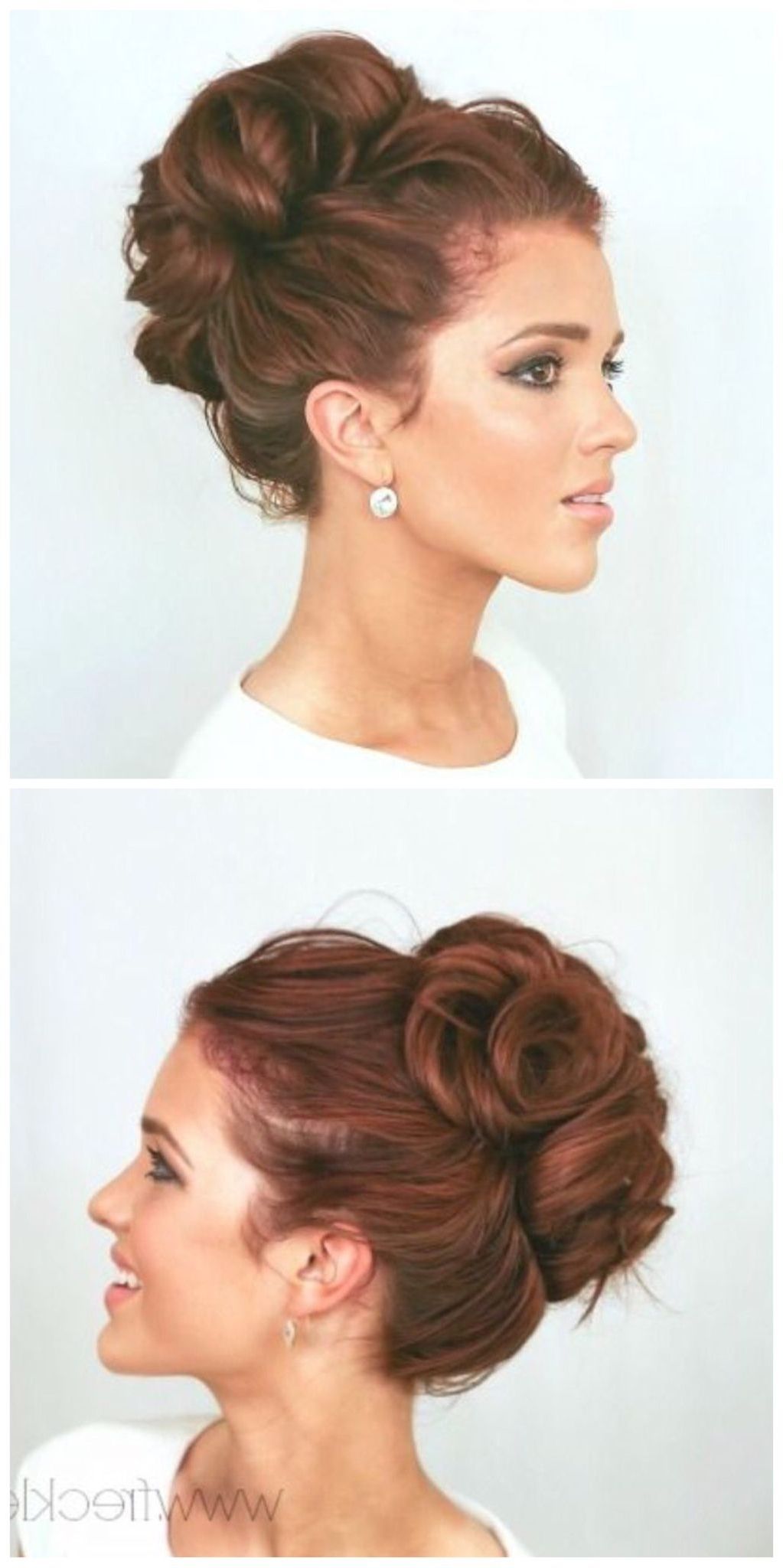 Wedding Hairstyles | Elegant Bun, Elegant And Hair Style For Wedding Bun Updo Hairstyles (View 7 of 15)