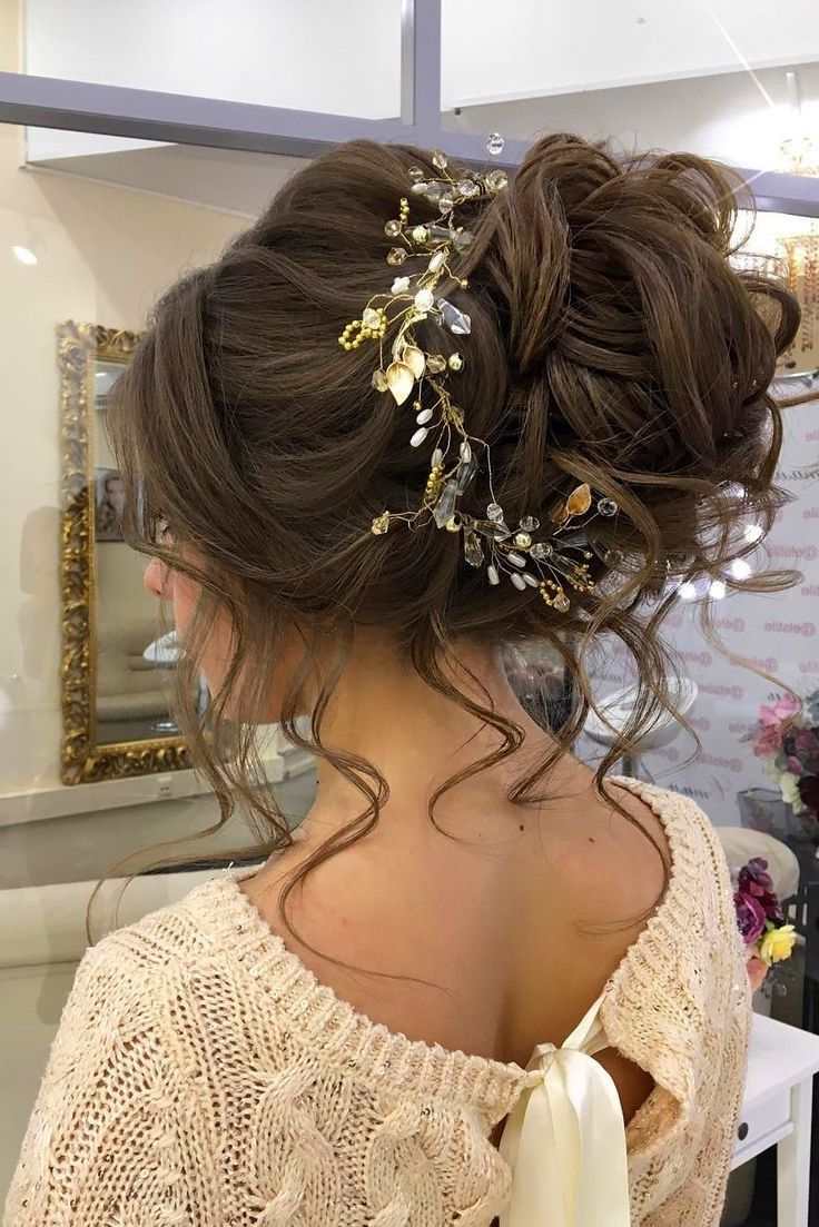 Wedding Hairstyles Ideas: Low Bun Updo Hairstyles For Curly Hair Throughout Wedding Bun Updo Hairstyles (View 13 of 15)
