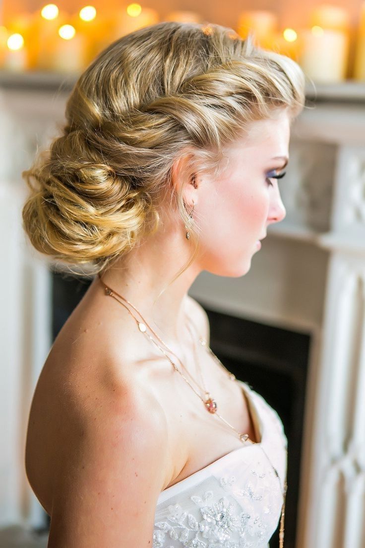 2017 Wedding Hairstyles For Long Hair For Bridesmaids In Wedding Hairstyles Ideas: Messy Low Tuck Hairstyles For Long Hair (View 5 of 15)