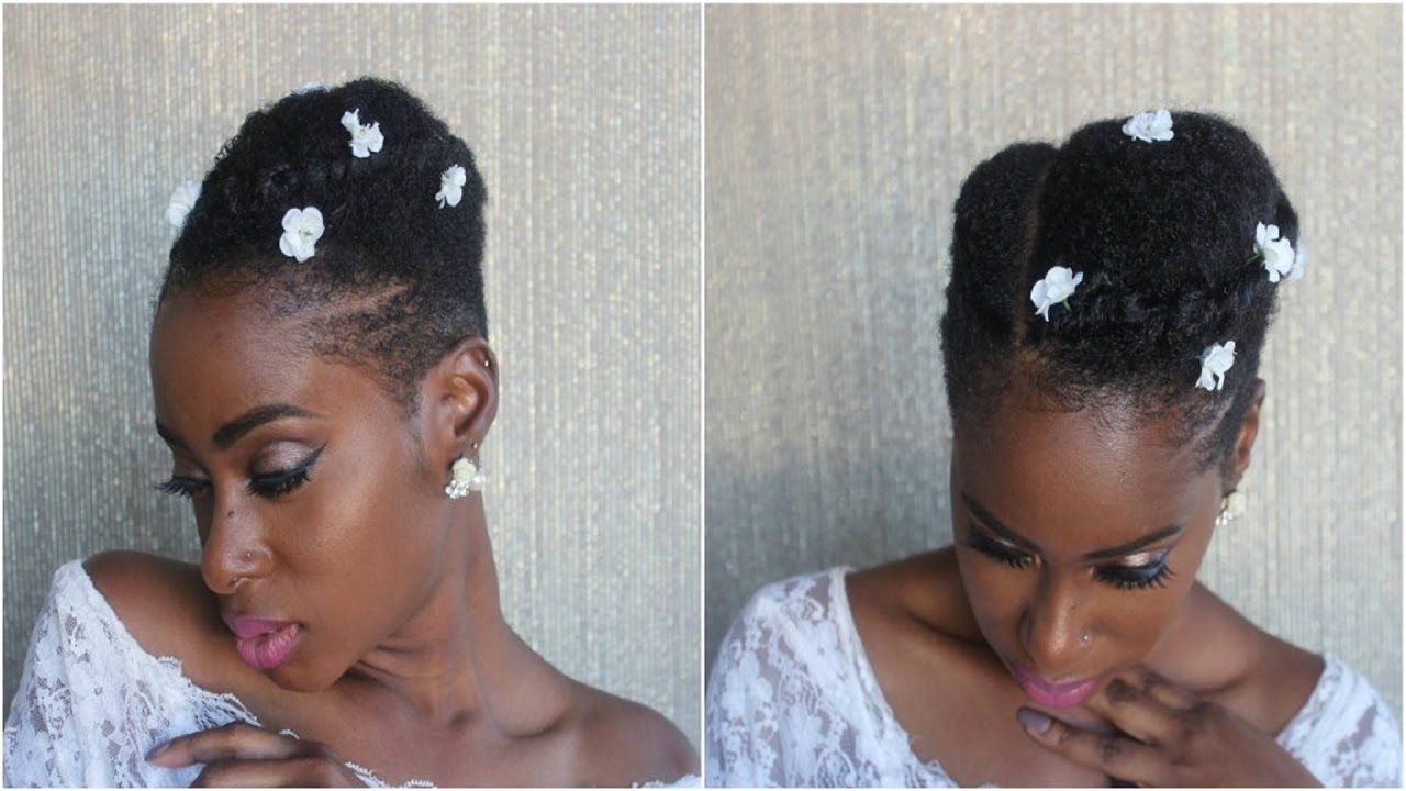 2017 Wedding Hairstyles For Natural Hair Within Wedding Hairstyle On Twa/ Short Natural Hair (View 9 of 15)