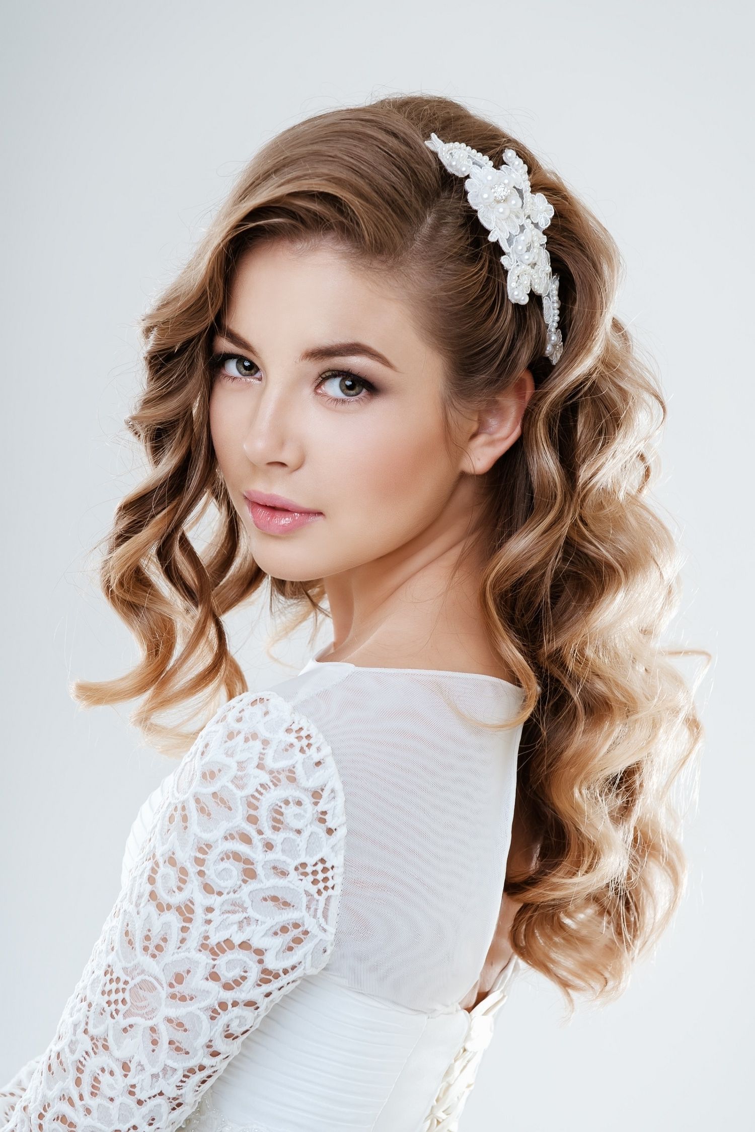 2017 Wedding Hairstyles For V Neck Dress Throughout Choosing The Perfect Hairstyle To Match Your Wedding Dress – Al (View 4 of 15)