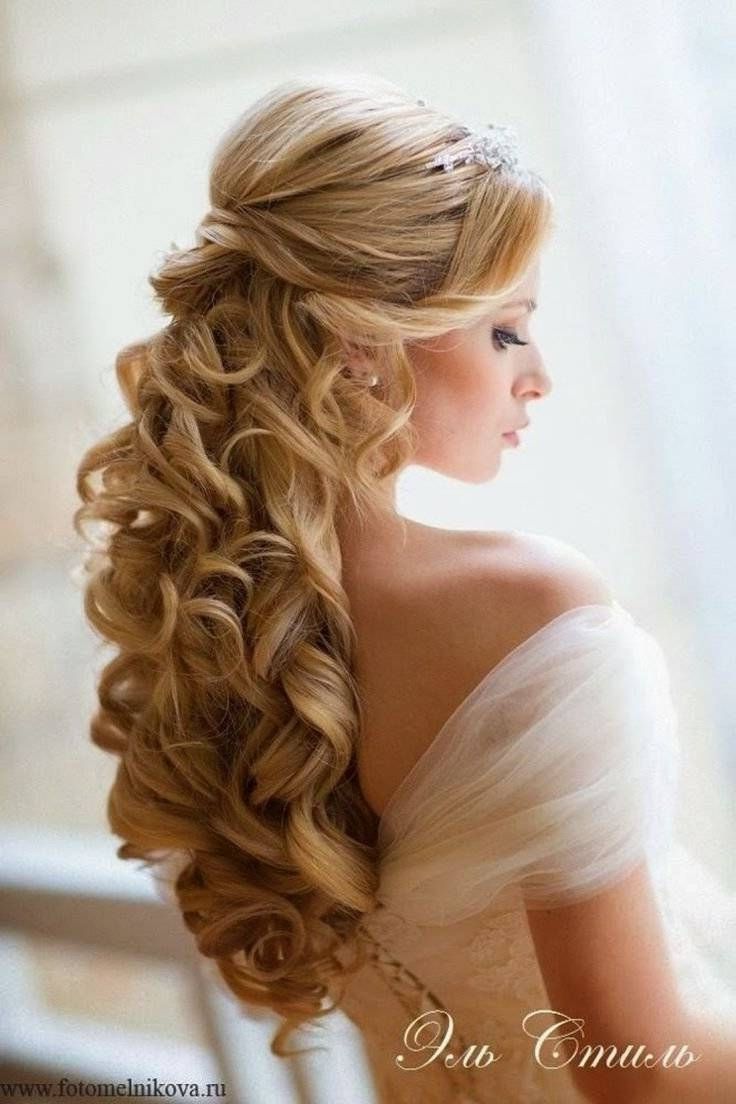 2018 Wedding Updos For Long Curly Hair For Wedding Hairstyles For Long Curly Hair Updos Styles 50th Anniversary (View 3 of 15)