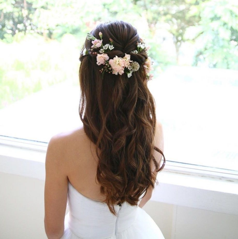 55 Beautiful Wedding Hairstyles Ideas With Bangs For Long Hair – Vis Wed With Fashionable Wedding Hairstyles For Extremely Long Hair (View 15 of 15)