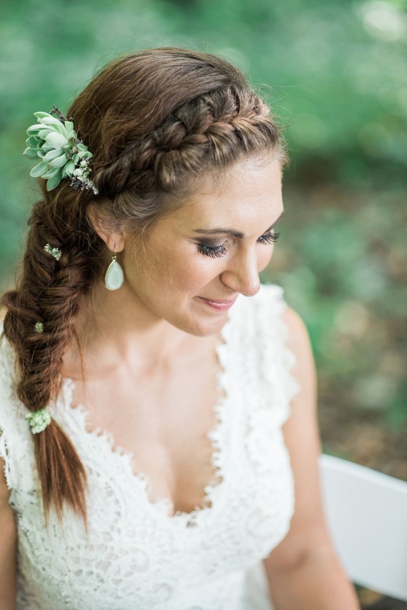 9 Braided Hairstyles We Know You'll Love – Weddingwire Intended For Preferred Fishtail Braid Wedding Hairstyles (View 7 of 15)