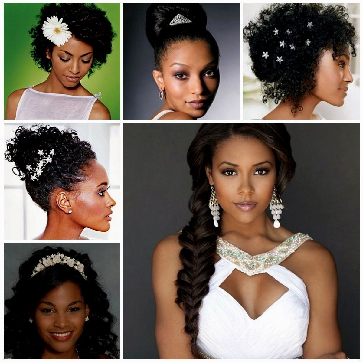 Beautiful Black Bridesmaid Hairstyles Images – Styles & Ideas 2018 Throughout Current Wedding Hairstyles For Long Relaxed Hair (View 14 of 15)