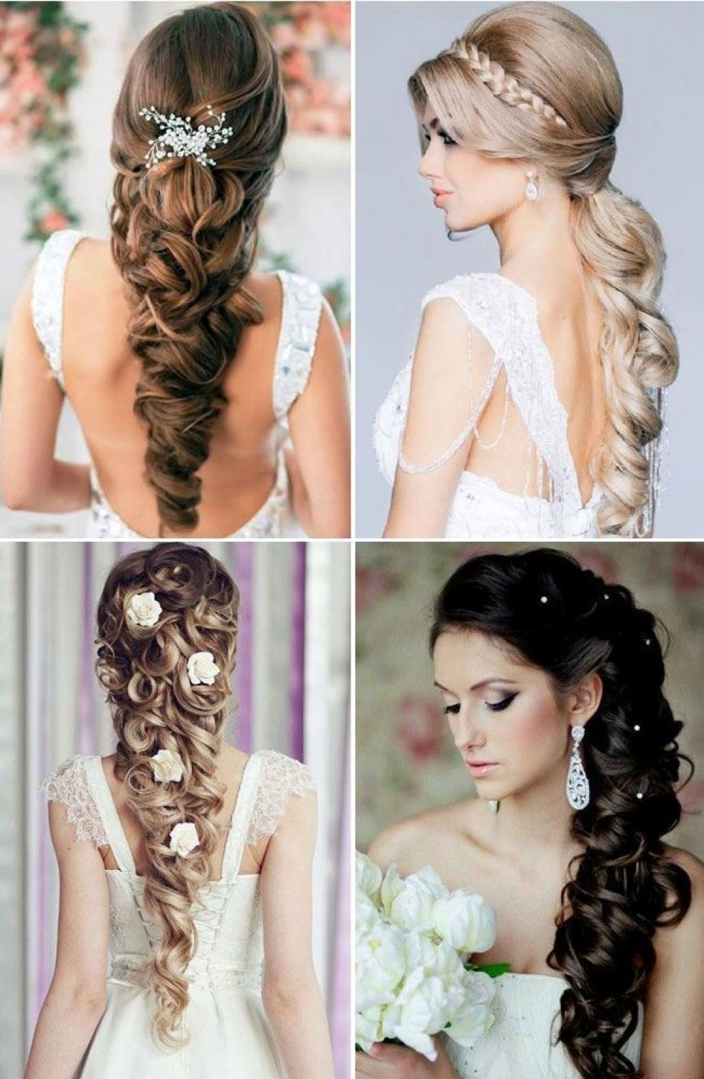 Bridal Hairstyles For Long Hair Western Amp Indian Bridal Hairstyles Intended For Fashionable Wedding Hairstyles For Long Hair For Bridesmaids (View 2 of 15)