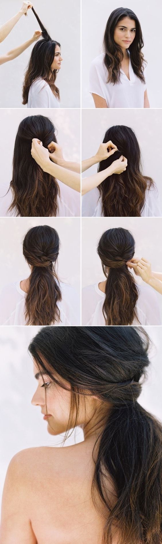 Current Easy Wedding Hairstyles For Long Thick Hair Pertaining To Shortstyles Quick Easy Updo For Long Thick Impressive Hairstyles (View 14 of 15)