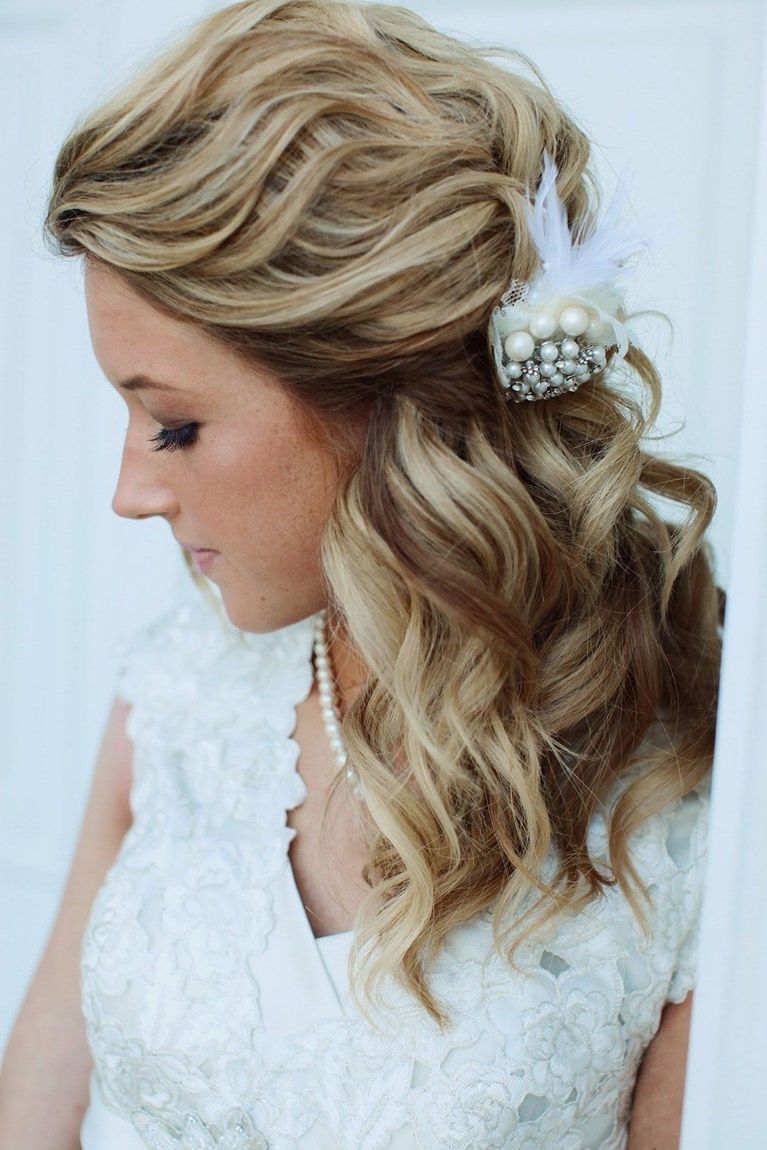 Current Wedding Guest Hairstyles For Medium Length Hair With Fascinator With Regard To Wedding Hairstyles : Top Hairstyles For Long Hair For Wedding Guest (View 15 of 15)
