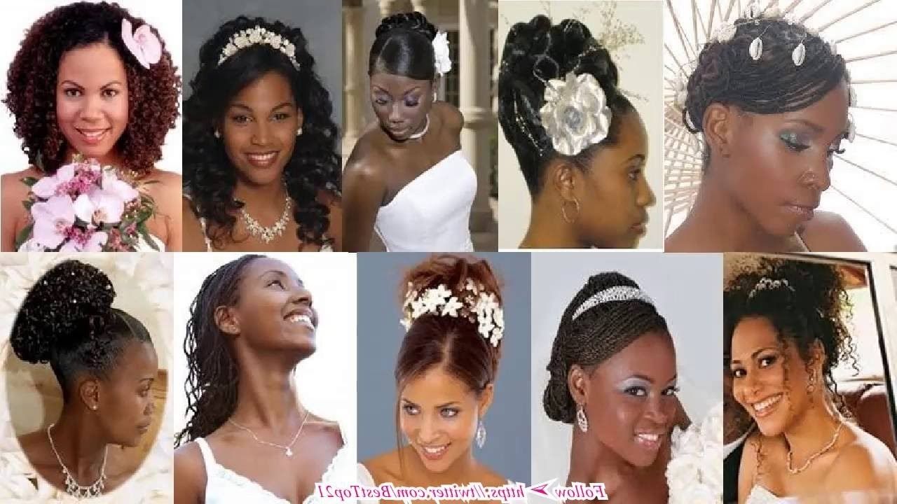 Current Wedding Hairstyles For Black Woman Pertaining To Best Wedding Hairstyles For Black Women – Youtube (View 5 of 15)