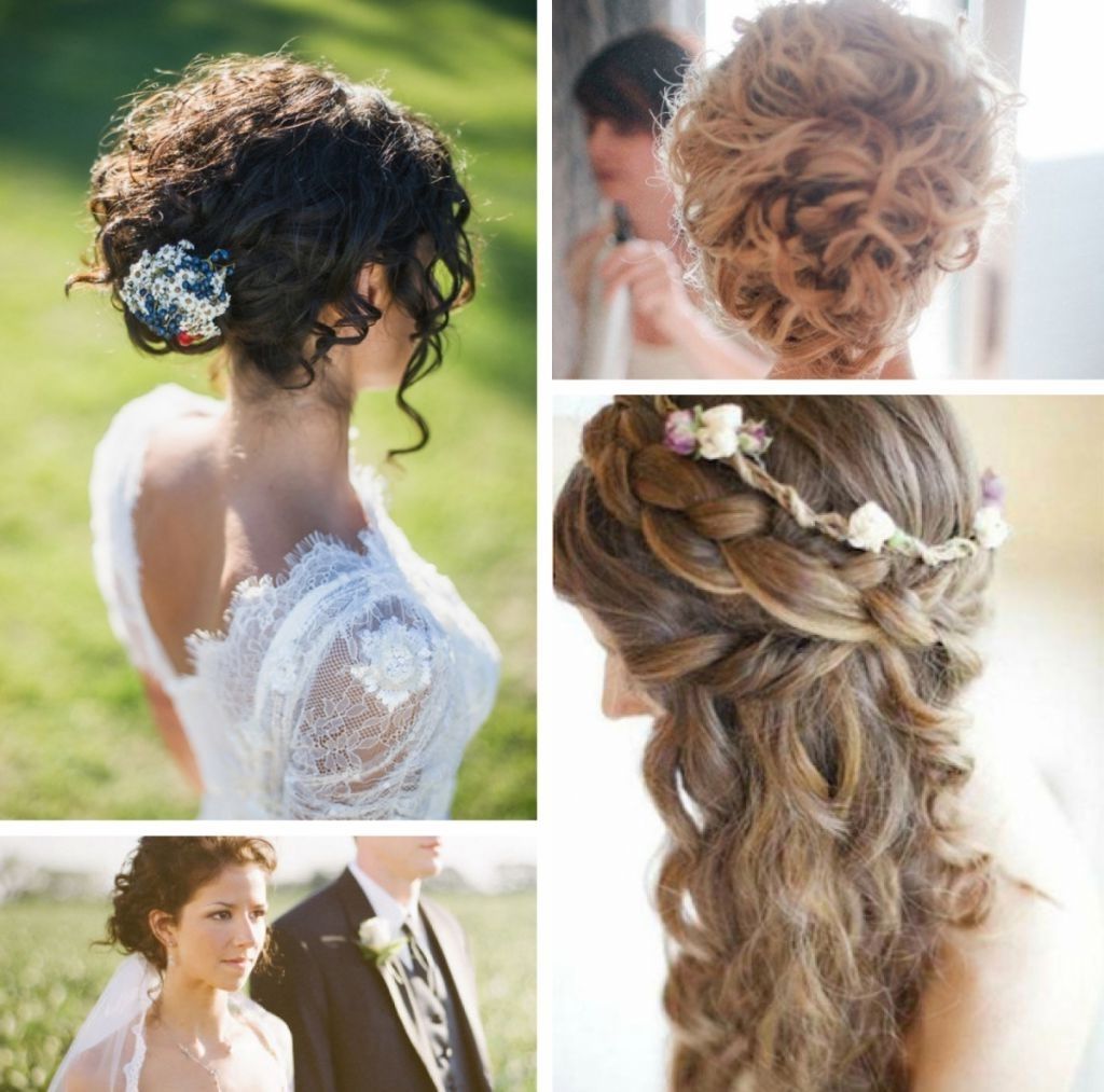 √ 24+ Fresh Wedding Hairstyles For Curly Hair: Wedding Hairstyles Intended For Most Current Wedding Hairstyles Without Curls (View 10 of 15)