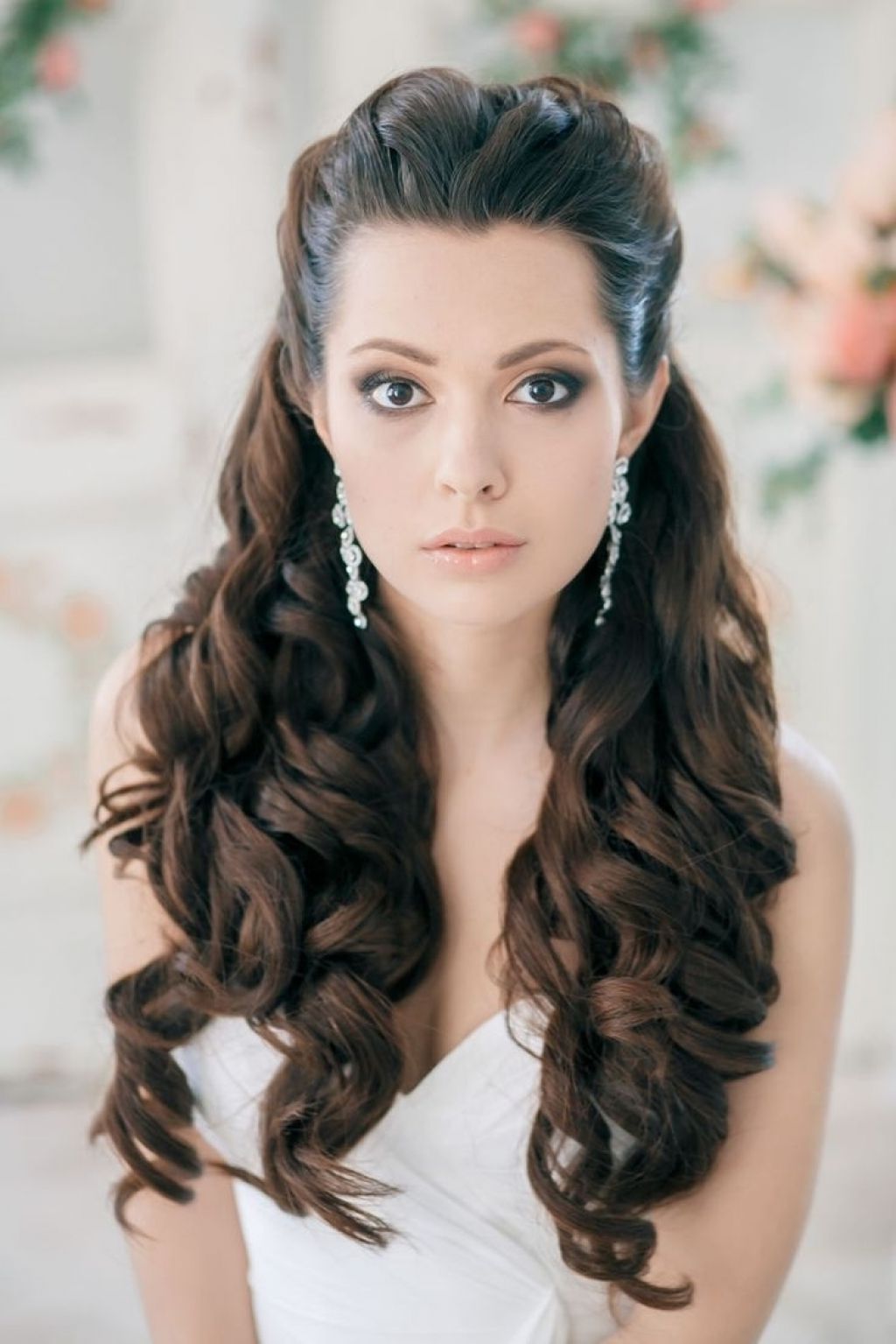 √ 24+ Inspirational Hairstyles For Long Hair For Wedding: Wedding With Most Recently Released Wedding Hairstyles For Oval Face (View 7 of 15)