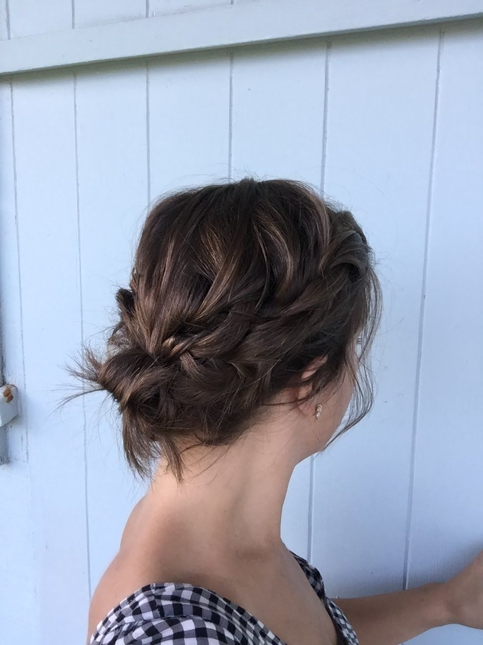 Easy Braided Updo On Chin Length Hair (View 11 of 15)