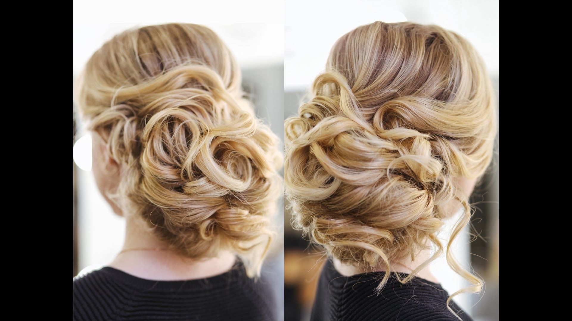 Easy Wedding Updo With Curls Prom Hairstyles Hair Tutorial – Youtube Pertaining To Preferred Updos With Curls Wedding Hairstyles (Gallery 7 of 15)