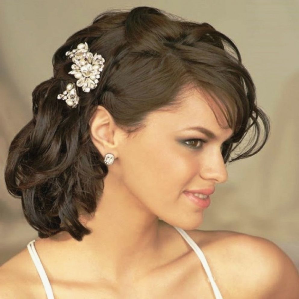 Famous Mid Length Wedding Hairstyles Intended For Bridal Hairstyles For Medium Hair – Hairstyle For Women – Pictures (View 15 of 15)