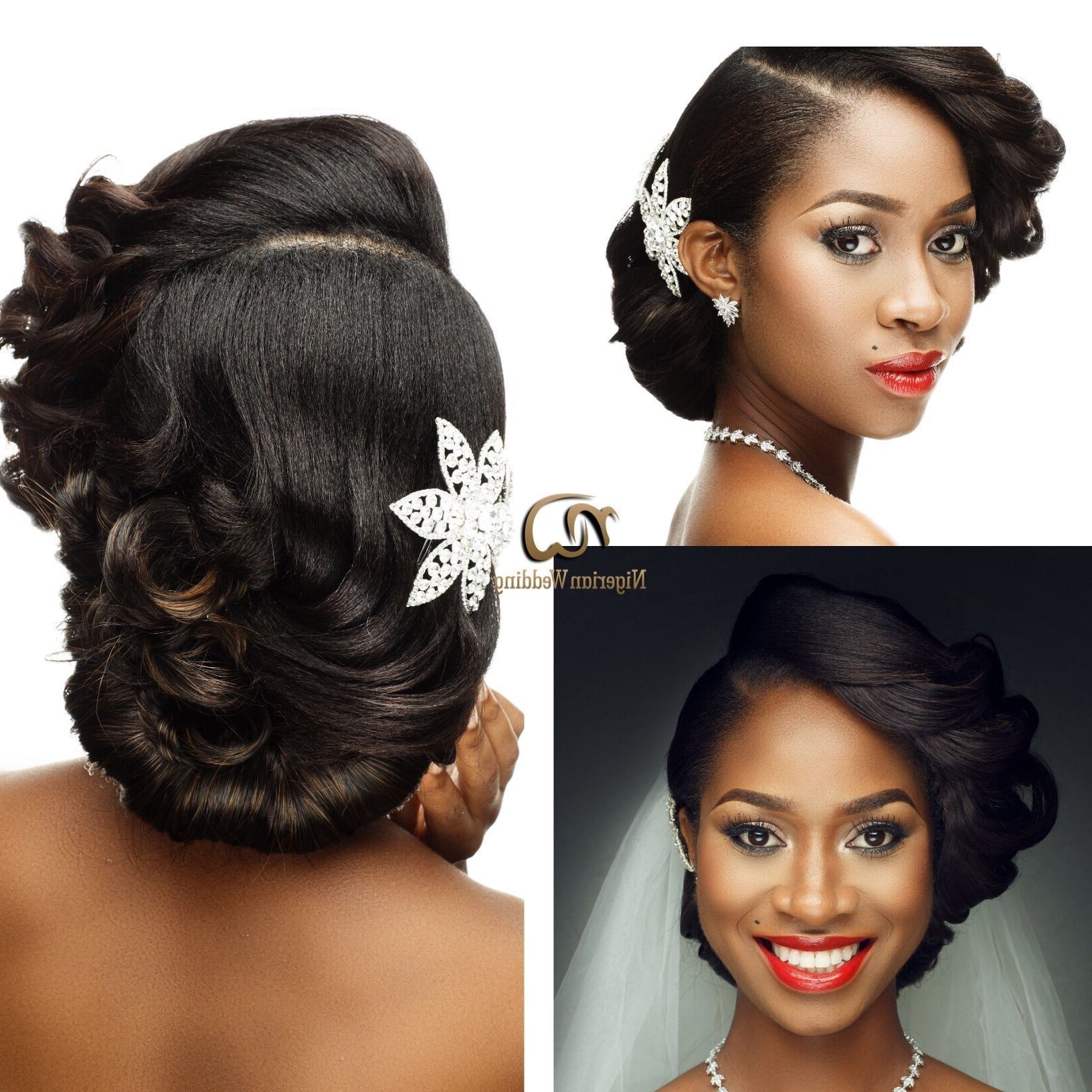 Famous Nigerian Wedding Hairstyles For Bridesmaids For Presents Gorgeous Bridal Hair & Makeup Inspirationunique Berry (Gallery 4 of 15)