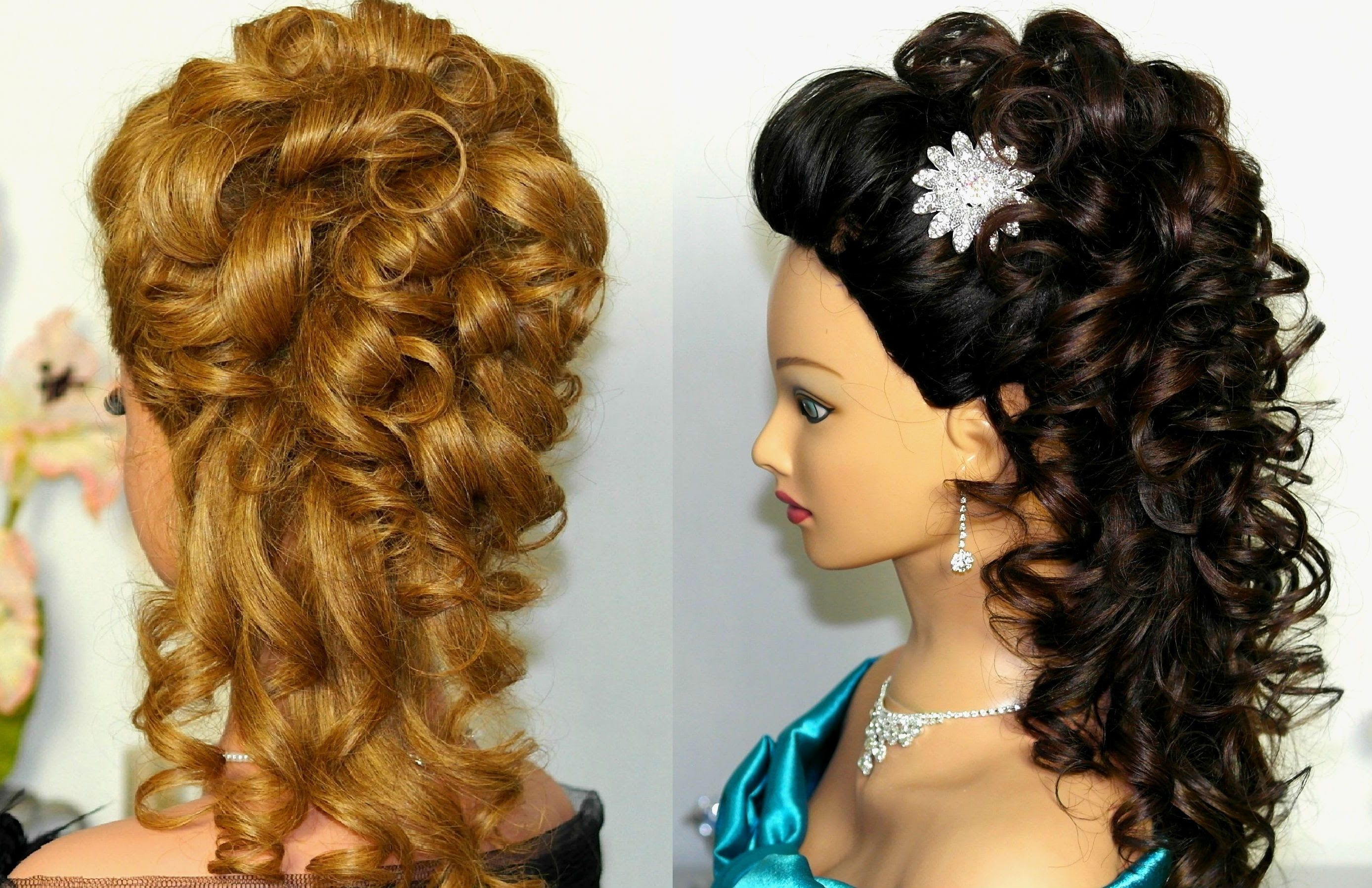 Fashionable Wedding Updos For Long Curly Hair Inside Bridal, Prom Hairstyle For Long Hair. Curly Hairstyle (View 5 of 15)