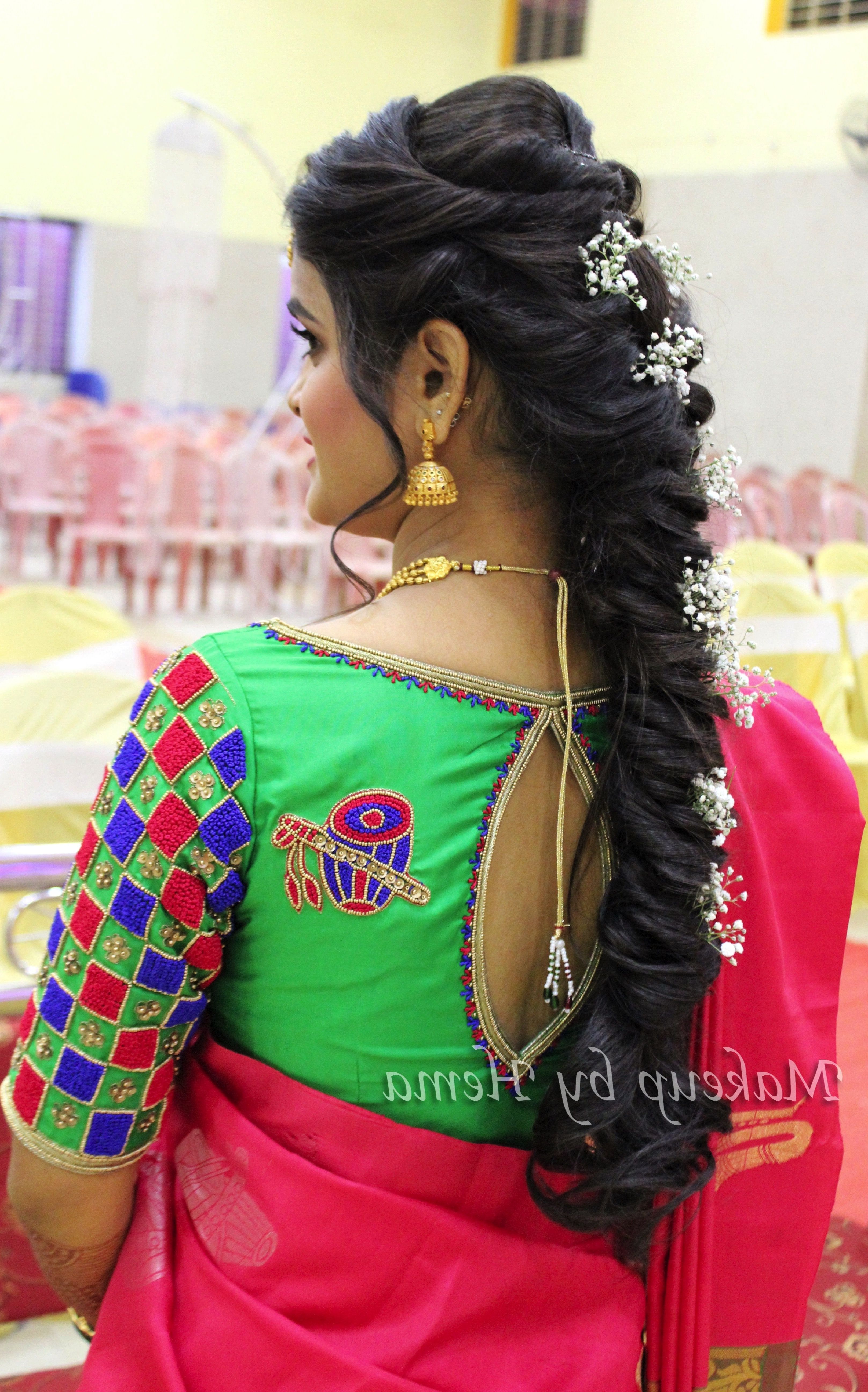 Hairstyles For Indian Wedding, Messy Braid, Bridal Braided Hairstyle In Widely Used Braided Hairstyles For Long Hair Indian Wedding (View 10 of 15)