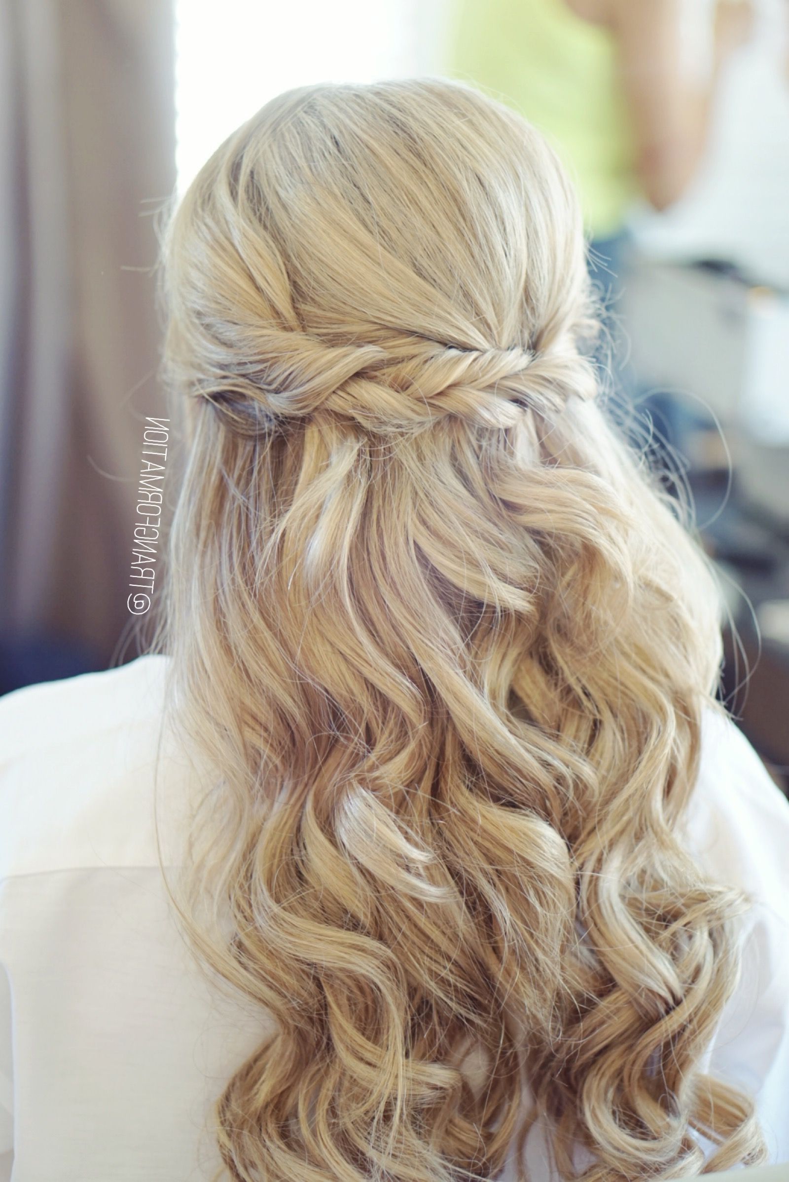 Half Up Half Down, Bridal Hair, Wedding Hair, Bride, Wedding Pertaining To Well Liked Wedding Hairstyles For Long Hair Half Up And Half Down (View 10 of 15)