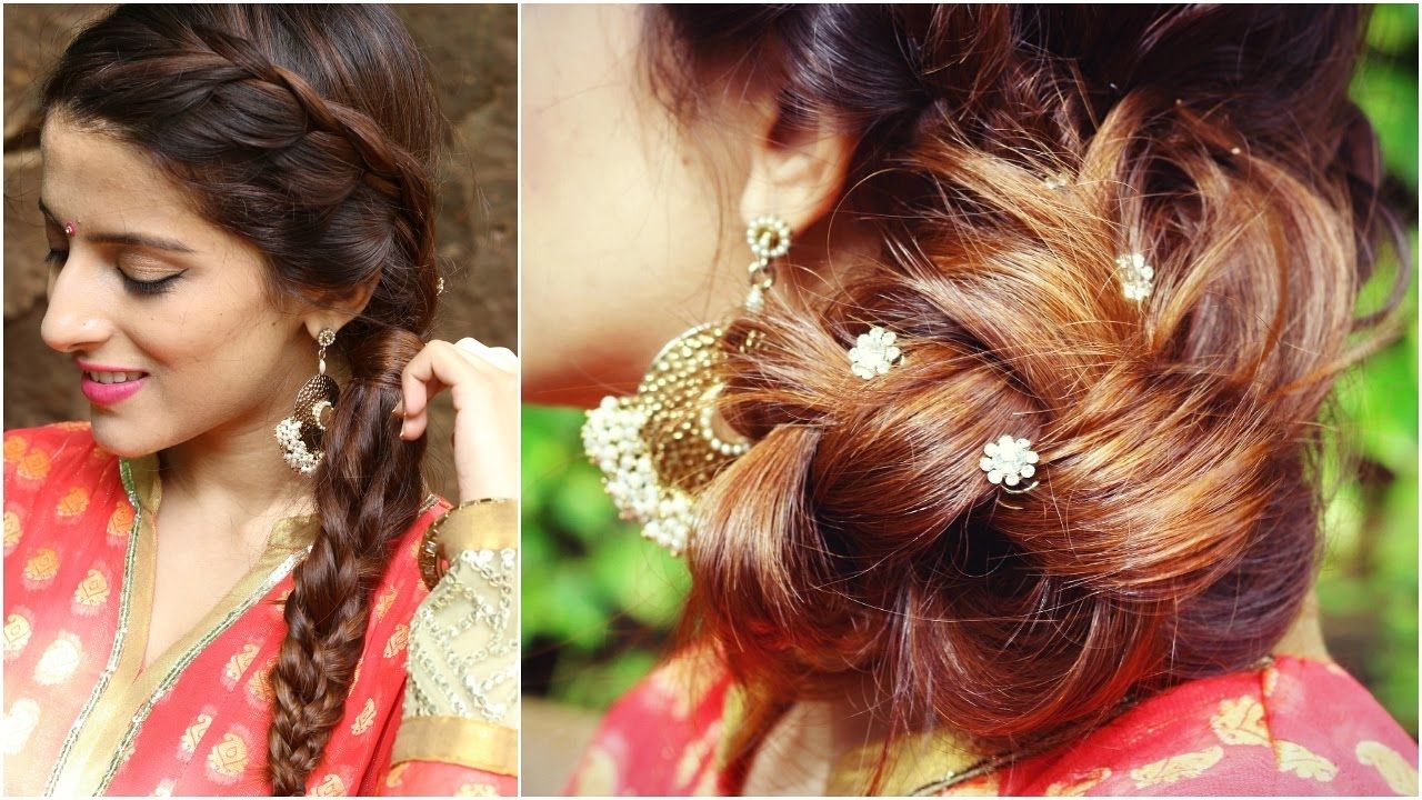 Indian Wedding With Preferred Indian Bridal Hairstyles For Shoulder Length Hair (View 8 of 15)