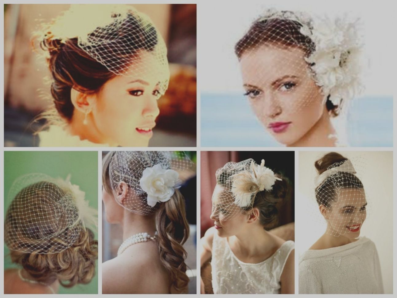 Latest Up Hairstyles With Veil For Wedding Within Latest Half Up Wedding Hairstyle With Birdcage Veil Vintage (View 13 of 15)