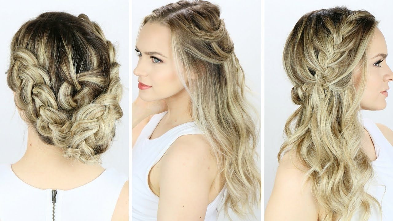 Latest Wedding Hairstyles That You Can Do At Home Pertaining To 3 Prom Or Wedding Hairstyles You Can Do Yourself! – Youtube (View 1 of 15)