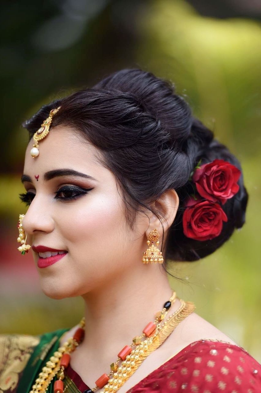 Marathi Wedding Makeup And Hairmakeoverssukanya (View 1 of 15)