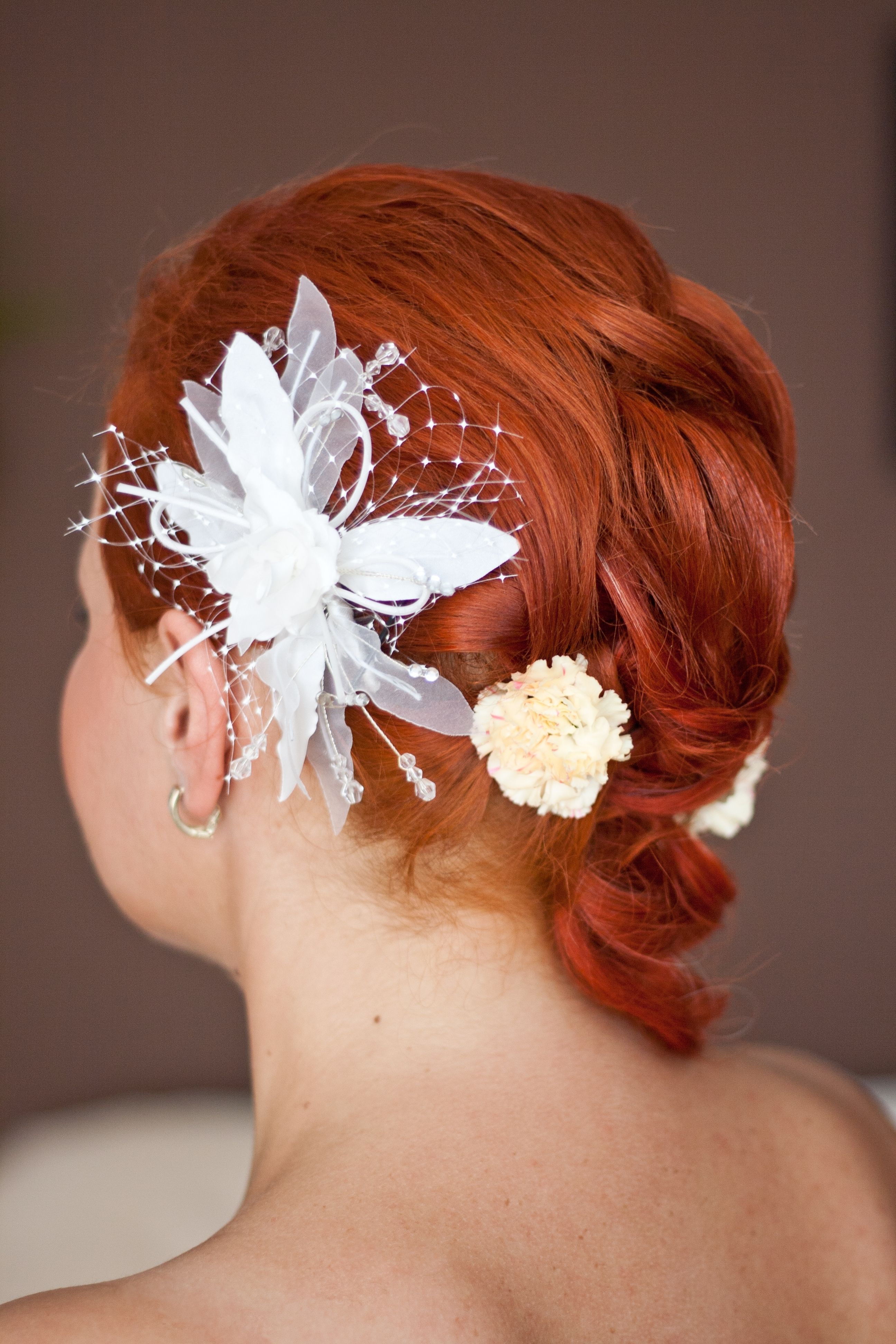Most Current Wedding Hairstyles For Red Hair Within Free Images : Woman, Flower, Petal, Clothing, Wedding, Bride (View 14 of 15)