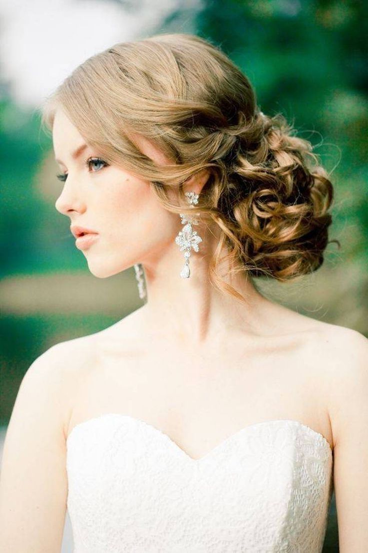 Most Popular Wedding Hairstyles For Long Hair And Strapless Dress Regarding Romantic Updo Hairstyles For Strapless Dresses – Http://hairstyl (View 1 of 15)