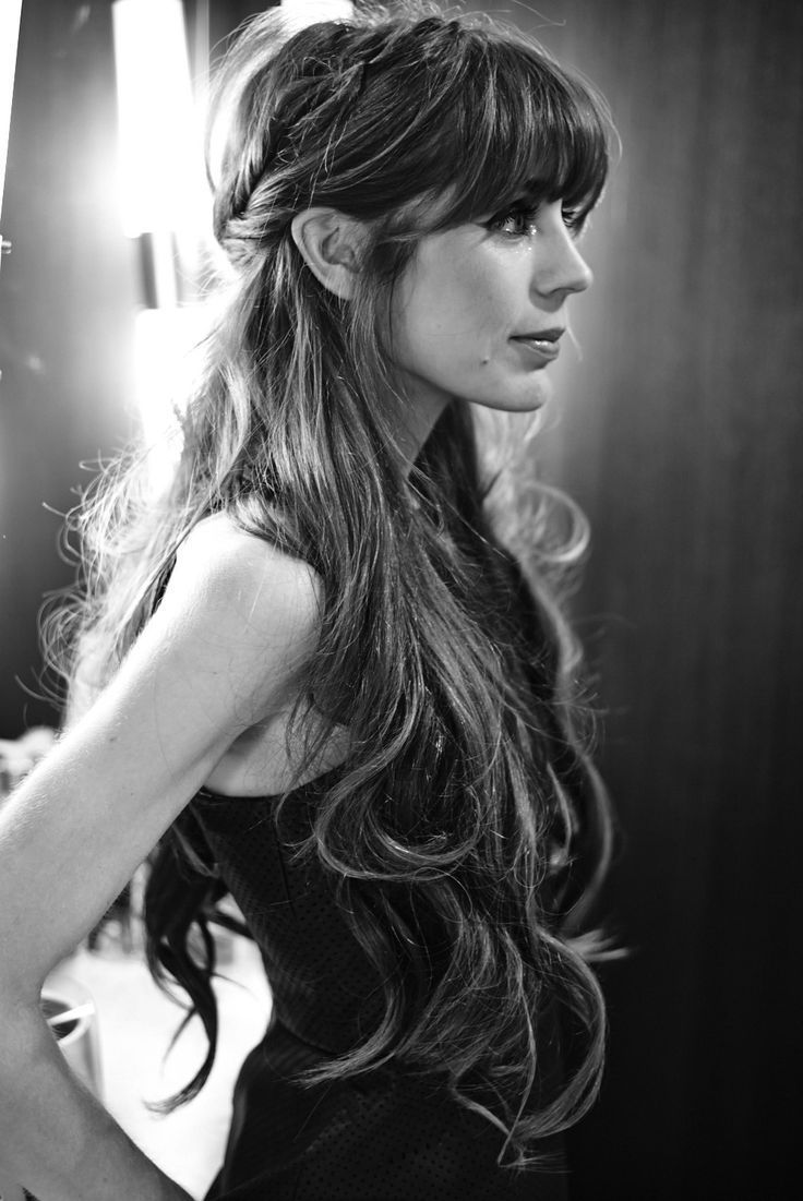 Most Recent Wedding Hairstyles For Long Hair With Bangs Pertaining To 15 Best Hair & Beauty That I Love Images On Pinterest (View 4 of 15)