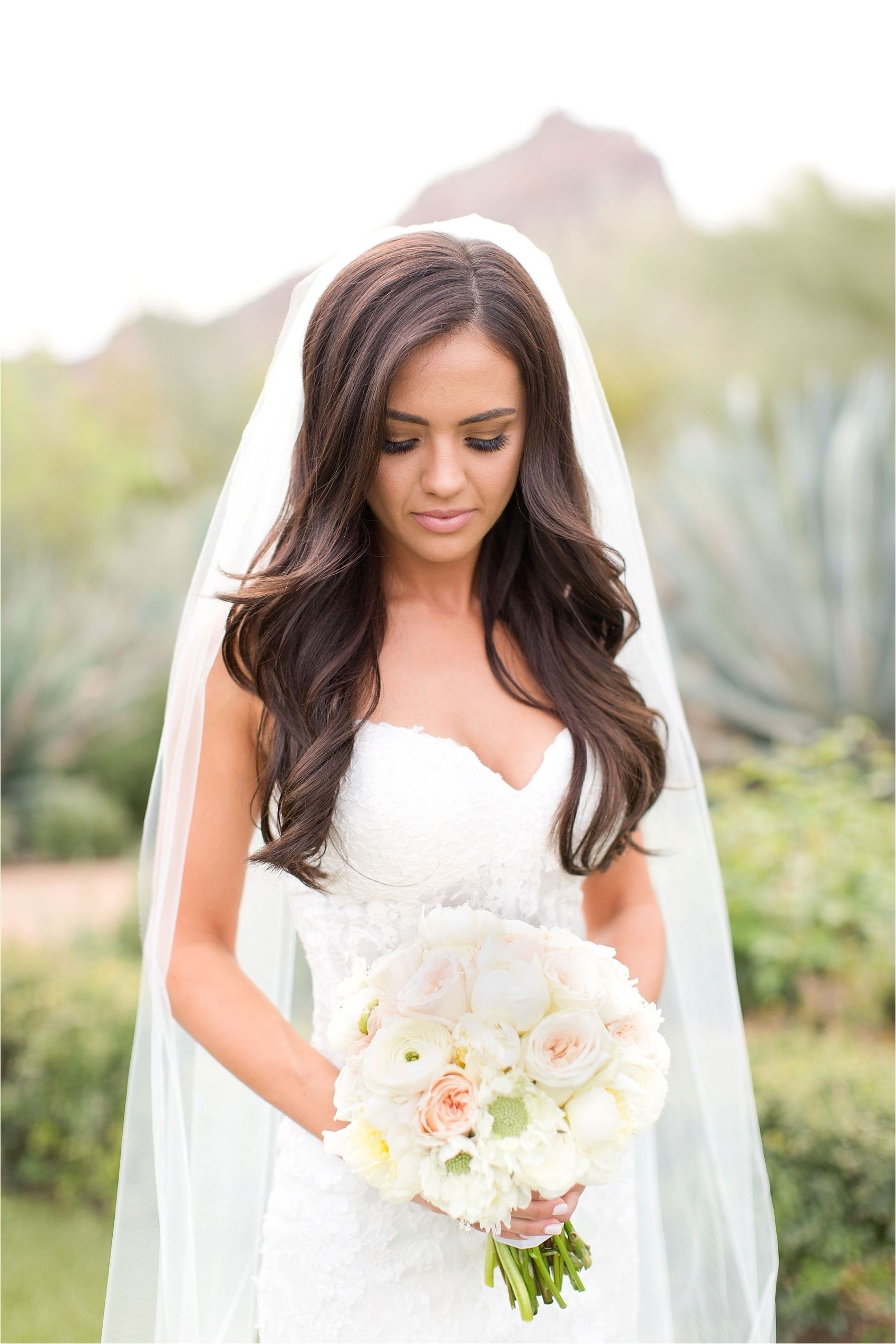 Most Recently Released Down Curly Wedding Hairstyles Intended For Ideas Long Pulled Back Loose Waves Wedding Hairstyle Curls Hair Half (View 4 of 15)