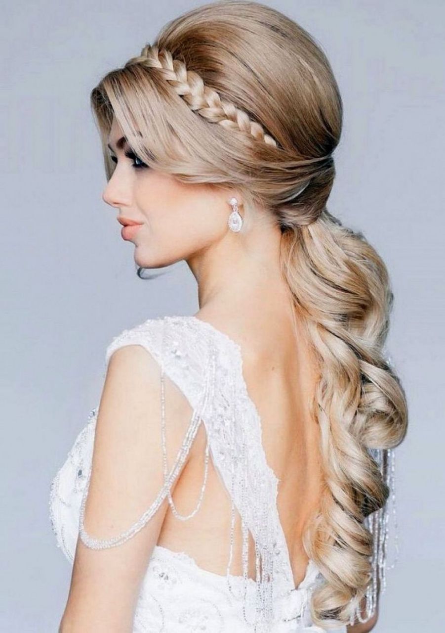 Most Recently Released Long Hair Down Wedding Hairstyles With Regard To √ 24+ Best Wedding Hairstyles For Long Hair Down: Wedding (View 4 of 15)