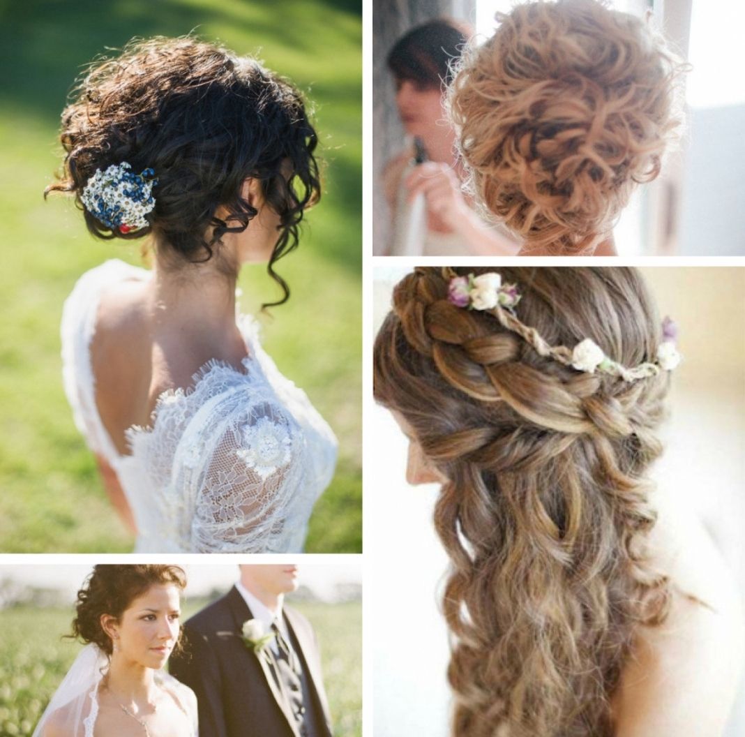Most Recently Released Wedding Hairstyles For Curly Hair Pertaining To Bridal Hairstyles For Curly Hair (View 5 of 15)