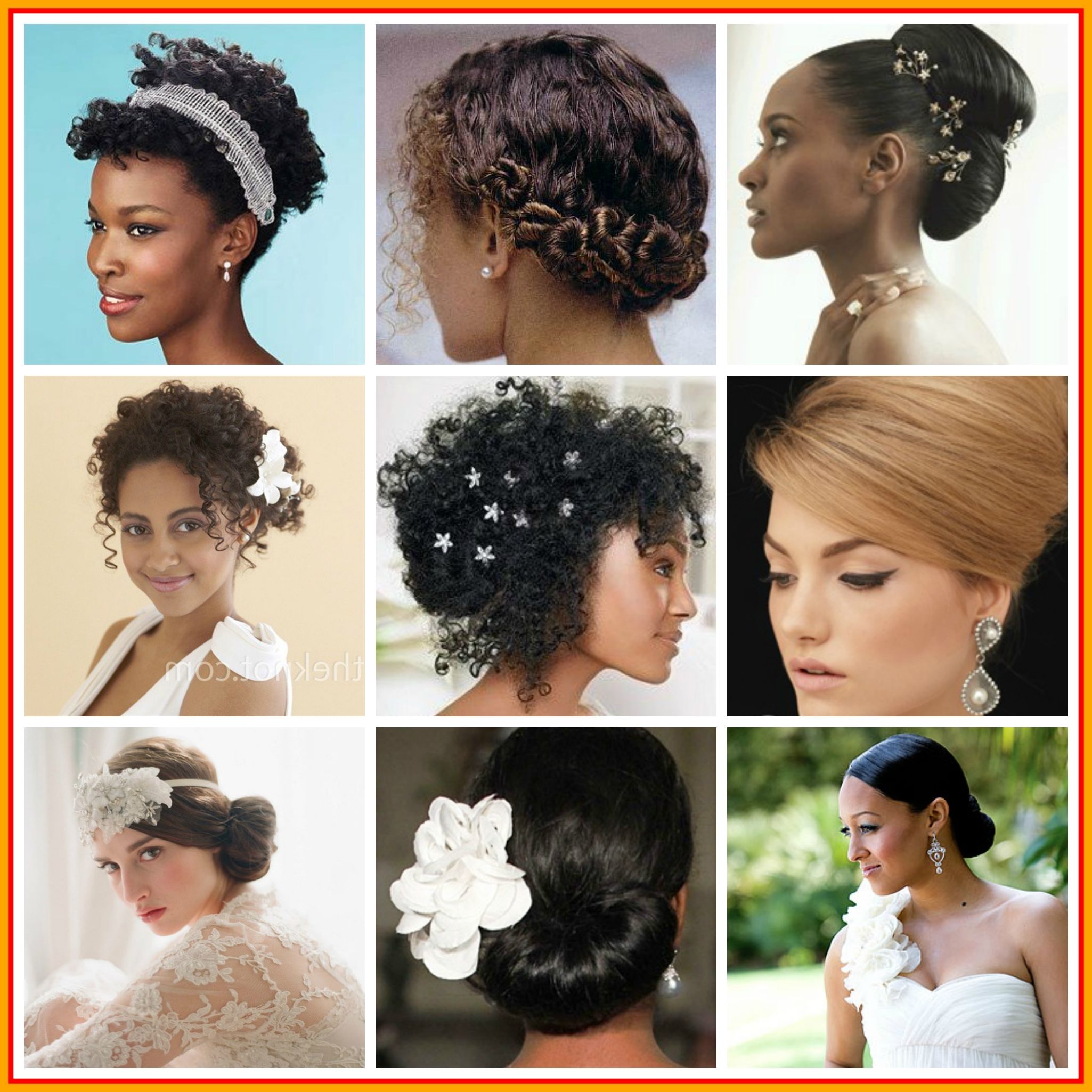 Most Recently Released Wedding Hairstyles For Kinky Curly Hair Regarding Marvelous Gorgeous Wedding Hairstyles For African American Brides Of (View 7 of 15)