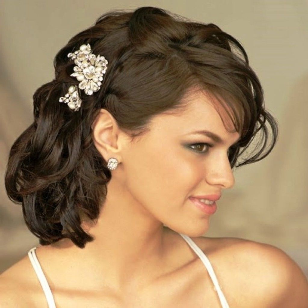 Most Recently Released Wedding Hairstyles For Medium Hair Within Bridal Hairstyles For Medium Hair – Hairstyle For Women & Man (View 7 of 15)