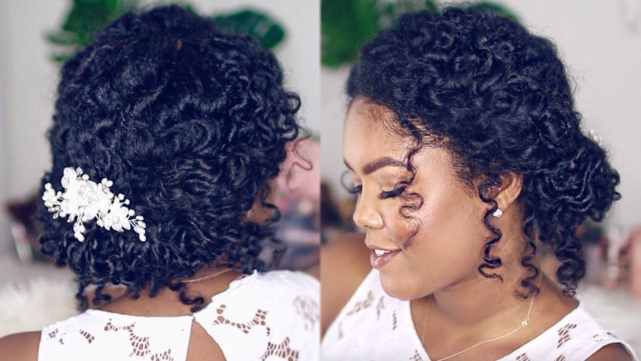 Most Up To Date Wedding Hairstyles For Long Natural Curly Hair With Regard To Wedding Hairstyle For Natural Curly Hair – Youtube (View 1 of 15)