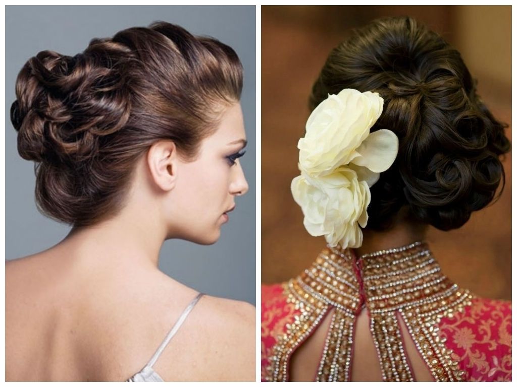 Photo: Wedding Hairstyles For Thin Shoulder Length Hair With Roses Throughout 2017 Indian Bridal Hairstyles For Shoulder Length Hair (View 4 of 15)