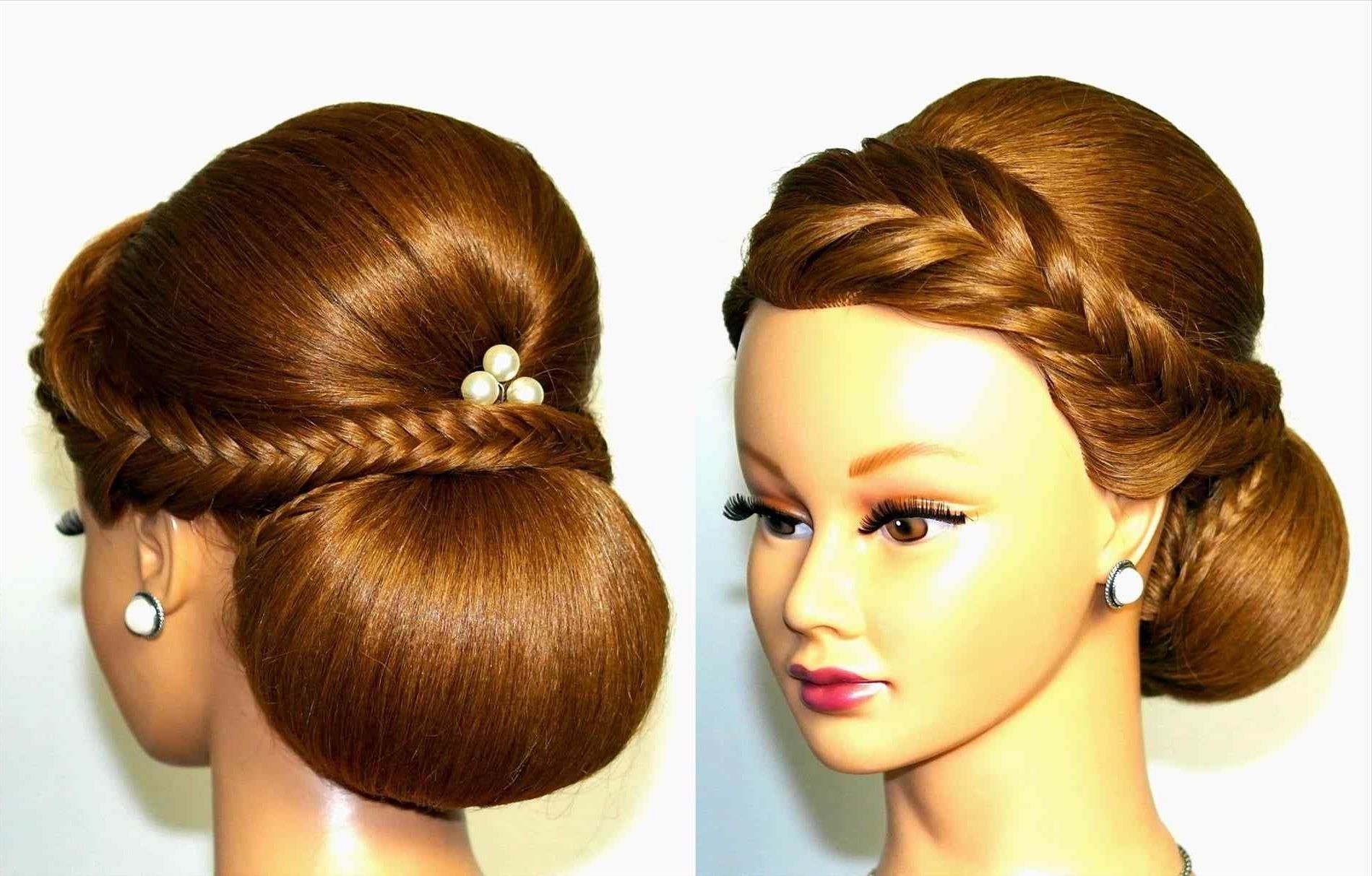 Preferred Curly Side Bun Wedding Hairstyles Regarding Bun Hair Up Do Front And Back! Pony With Curls Pin Low Loose Pinned (View 11 of 15)