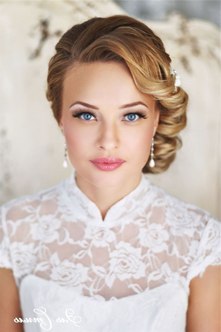 Preferred Wedding Hairstyles For Short Hair And Round Face Pertaining To Indian Weddingles For Short Hair Videos Bridesmaid Pinterest Bridal (View 7 of 15)