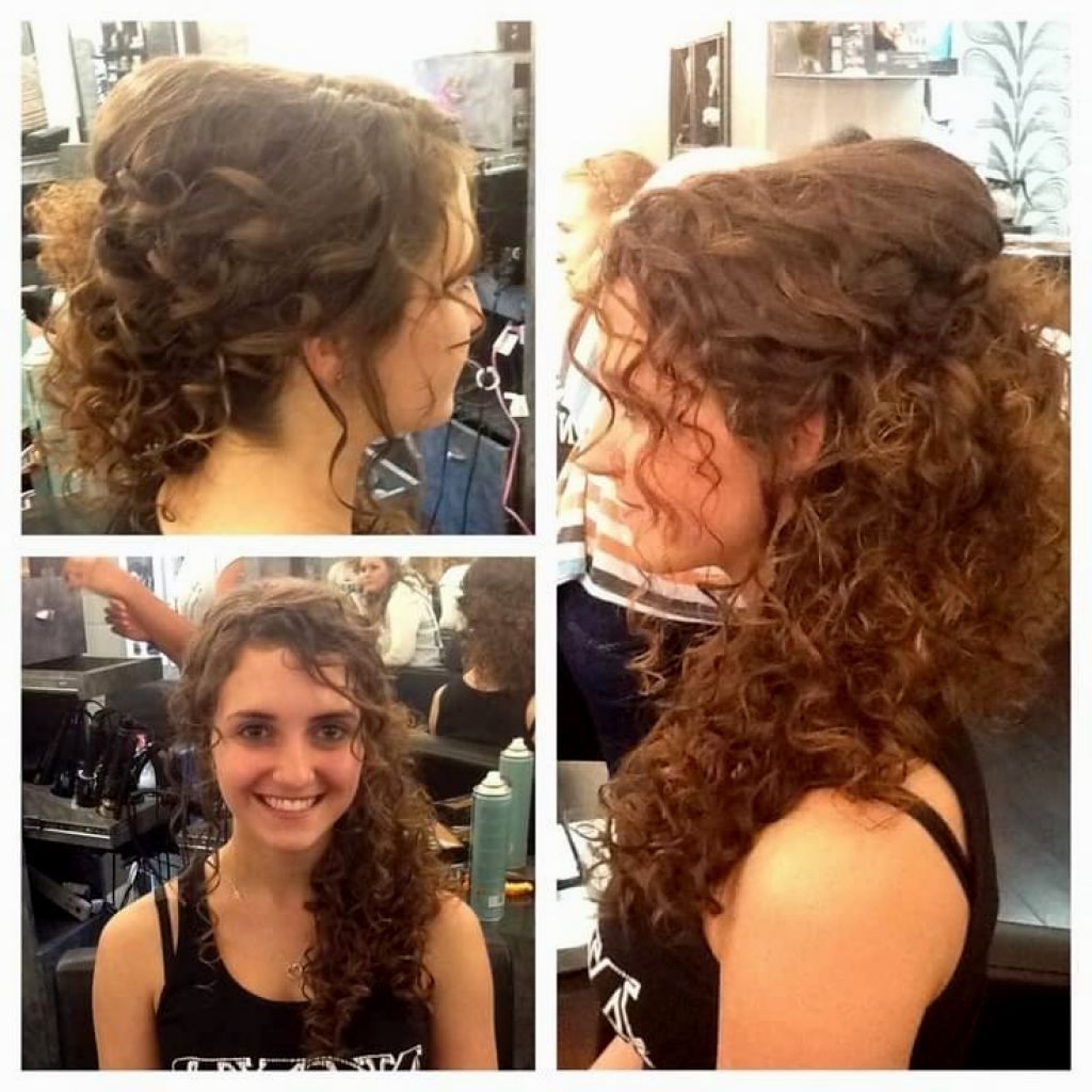 Recent Wedding Hairstyles For Curly Hair Pertaining To √ 24+ Wonderful Wedding Hairstyles For Curly Hair: Bridesmaid (View 7 of 15)