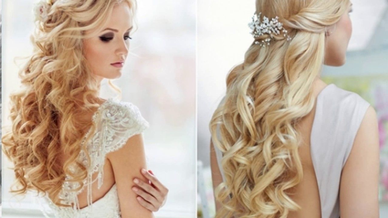 Stunningng Hairstyles Hair Down Ideas For Long Half Up With Headband With Best And Newest Wedding Hairstyles Without Curls (View 15 of 15)