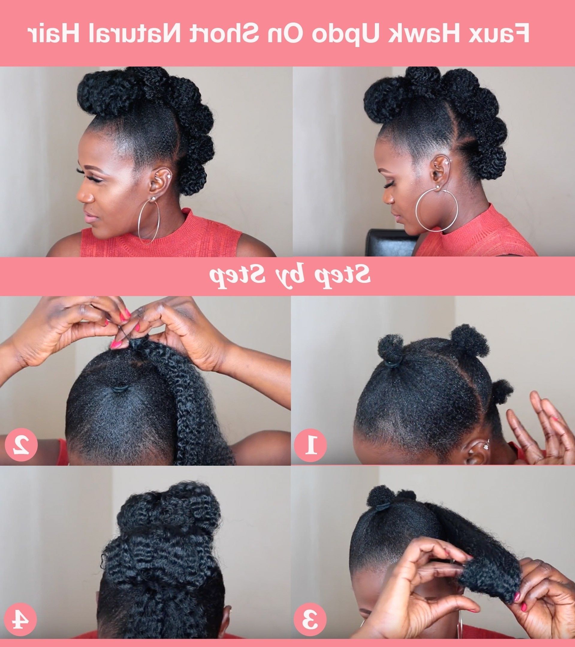 Top 6 Quick & Easy Natural Hair Updos Intended For Fashionable Wedding Hairstyles For Short Natural Hair (View 14 of 15)