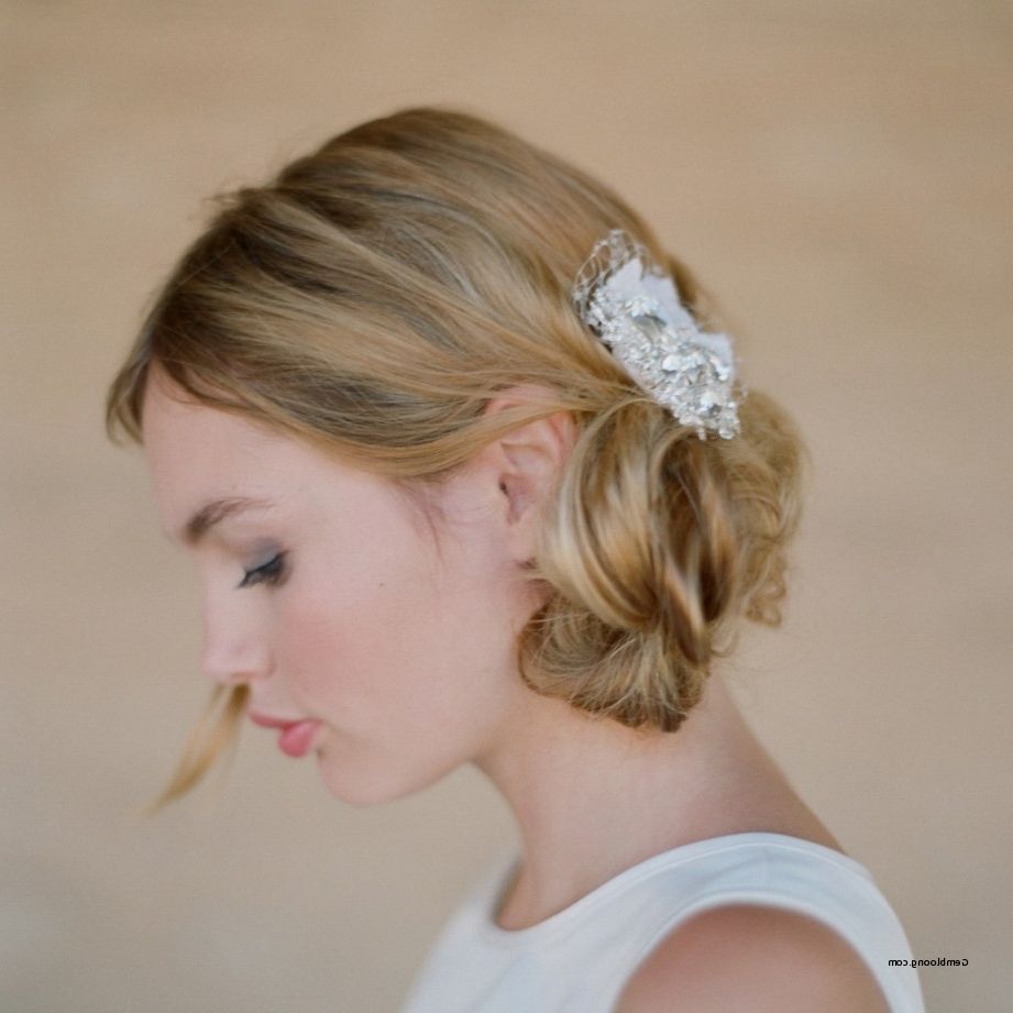 Wedding Hairstyles For Short Thin Hair Lovely 39 Walk Down The Aisle Pertaining To Preferred Wedding Hairstyles For Short Thin Hair (View 10 of 15)