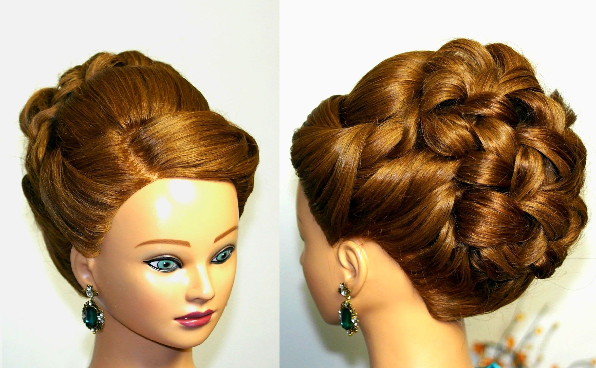 Wedding Prom Hairstyle For Long Hair. Updo Tutorial (View 12 of 15)