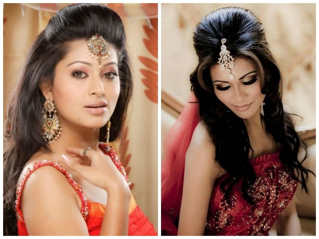 Well Known Indian Bridal Hairstyles For Shoulder Length Hair With Indian Wedding Hairstyle Ideas For Medium Length Hair – Hair World (View 3 of 15)