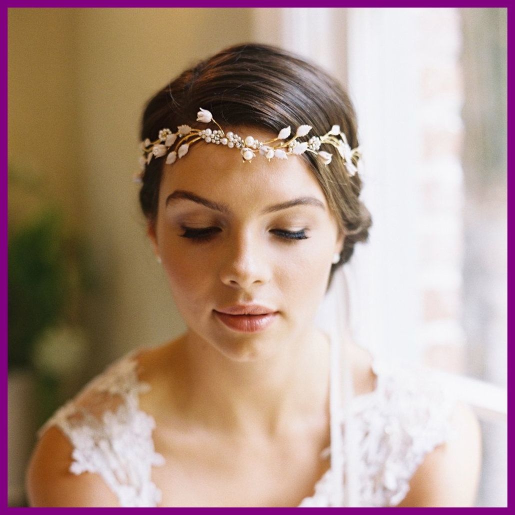 Well Liked Wedding Hairstyles With Veil Over Face Pertaining To Shocking Bridal Flower Crown Circlet Wedding Hair (View 12 of 17)