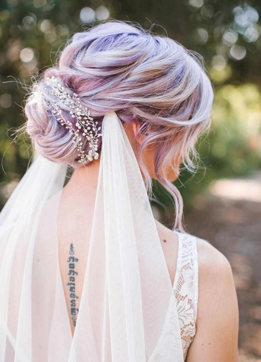 Well Liked Wedding Hairstyles With Veil Underneath Regarding Wedding Hairstyles With Veil Underneath (View 1 of 15)
